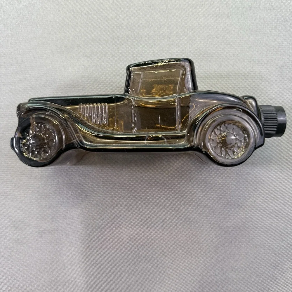 1978 Avon Sterling Six Deep Woods Aftershave Car Bottle Silver‎ Empty